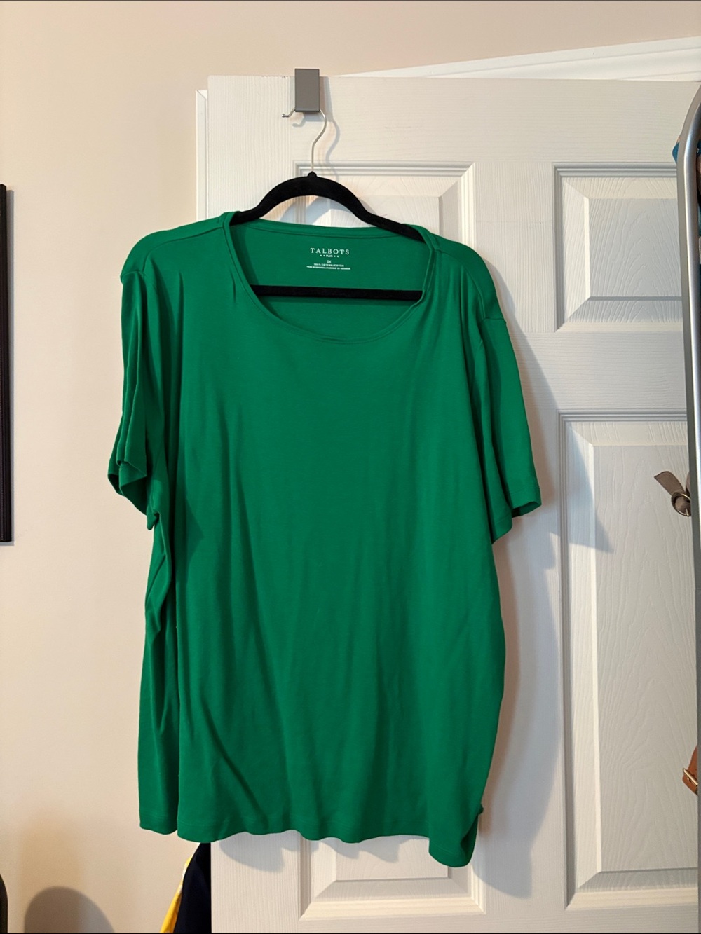 Talbots Emerald Green Scoop Neck Short Sleeve Tee